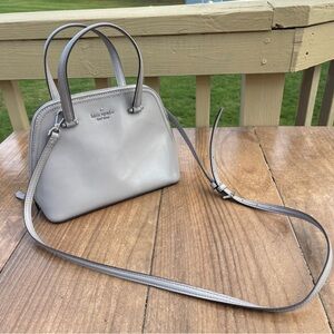 Kate Spade Gray Leather Crossbody Bag